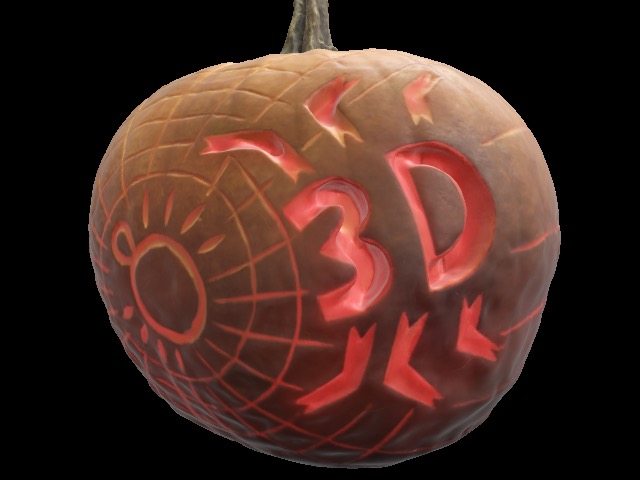 3D Halloween Pumpkin