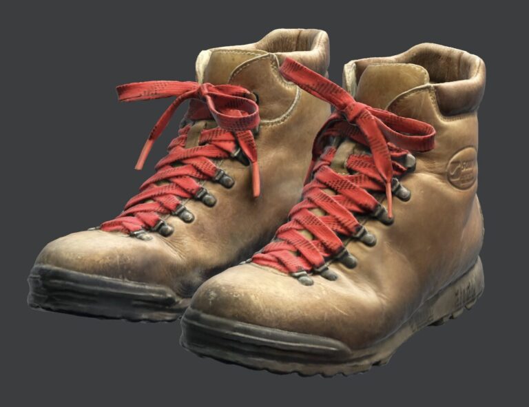 3D Vintage Boots, Before & After